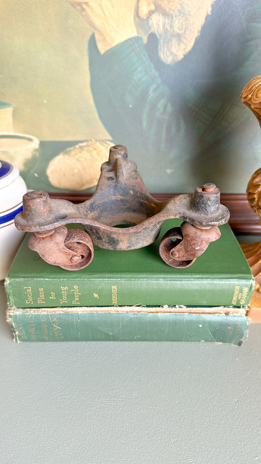 Vintage Cast Iron Dolley Wheels