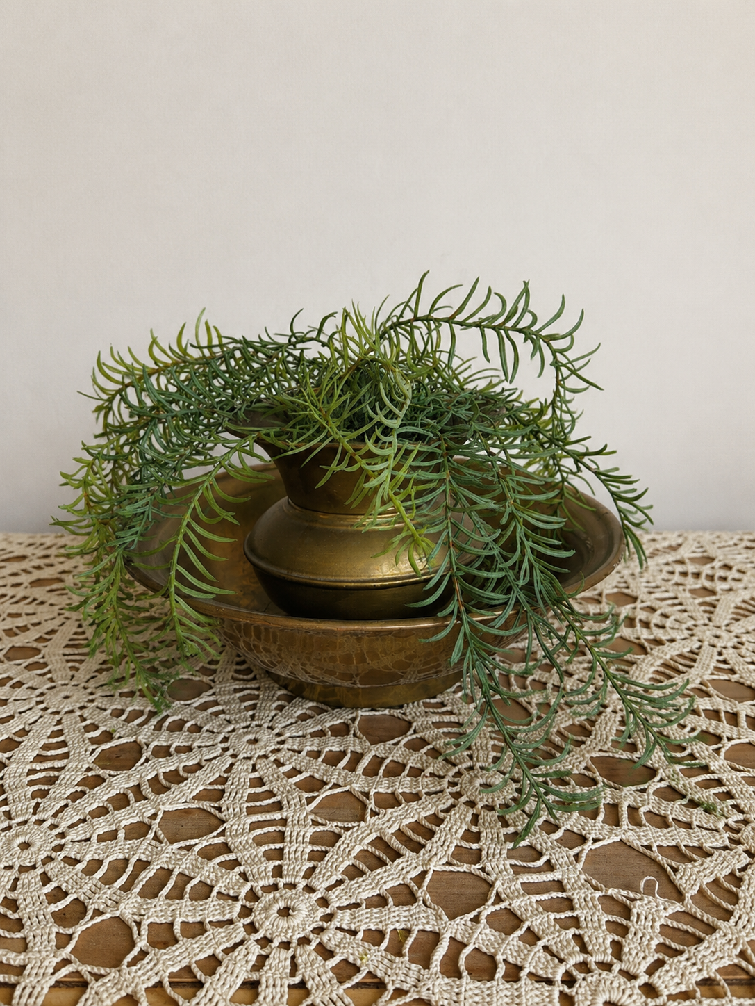 Vintage Brass Spittoon Vase
