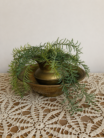 Vintage Brass Spittoon Vase