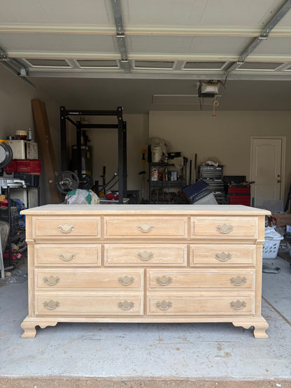 Bleached 8-Drawer Dresser