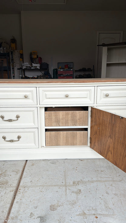 Bleached Top Dresser + Chest of Drawers Set