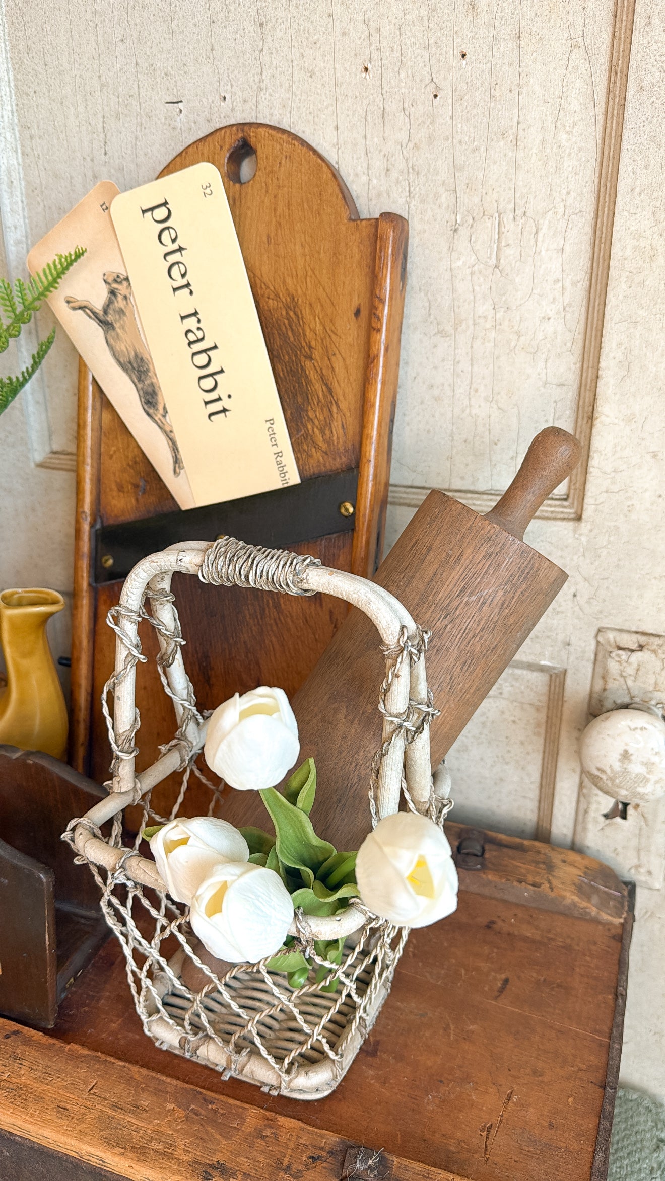 Vintage Rolling Pin w/ Flat Side