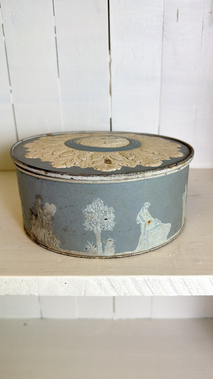 Vintage Blue Tin