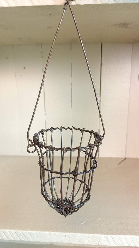 Vintage Metal Cage Basket