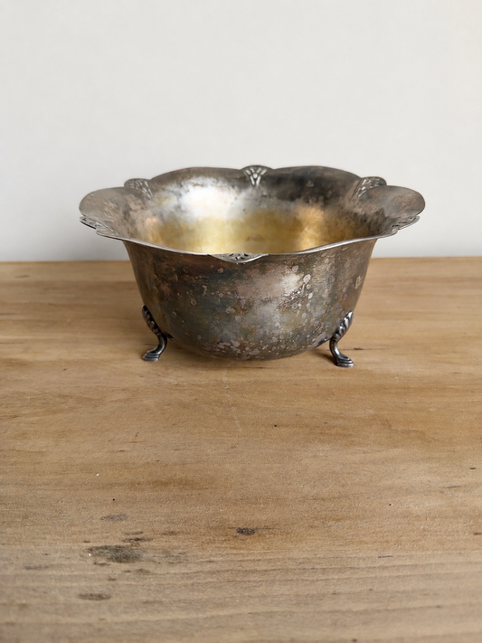 Vintage Silver Footed Bowl