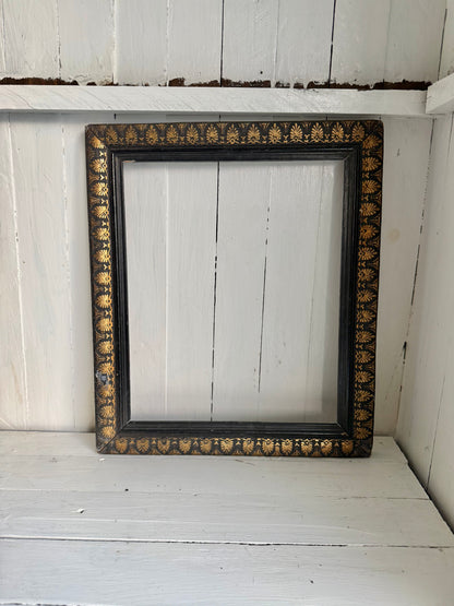 Black & Gold Old Wooden Frame