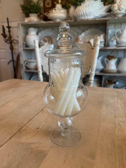 12” Tall Glass Apothecary