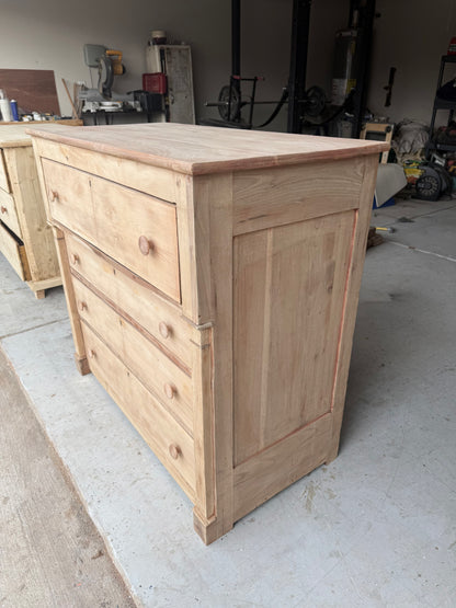 Bleached 4-Drawer Dresser
