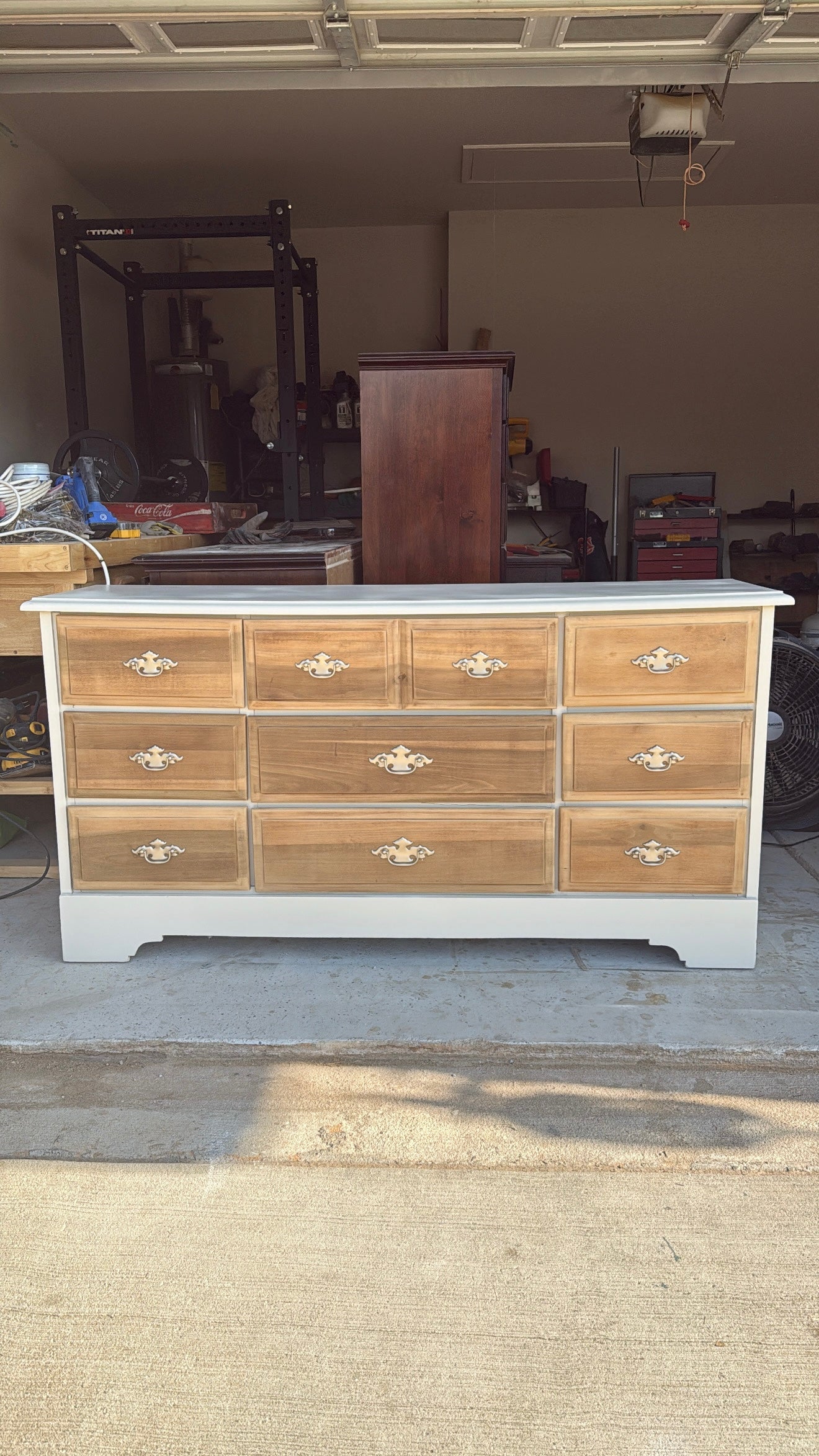 Bleach & Taupe Dresser