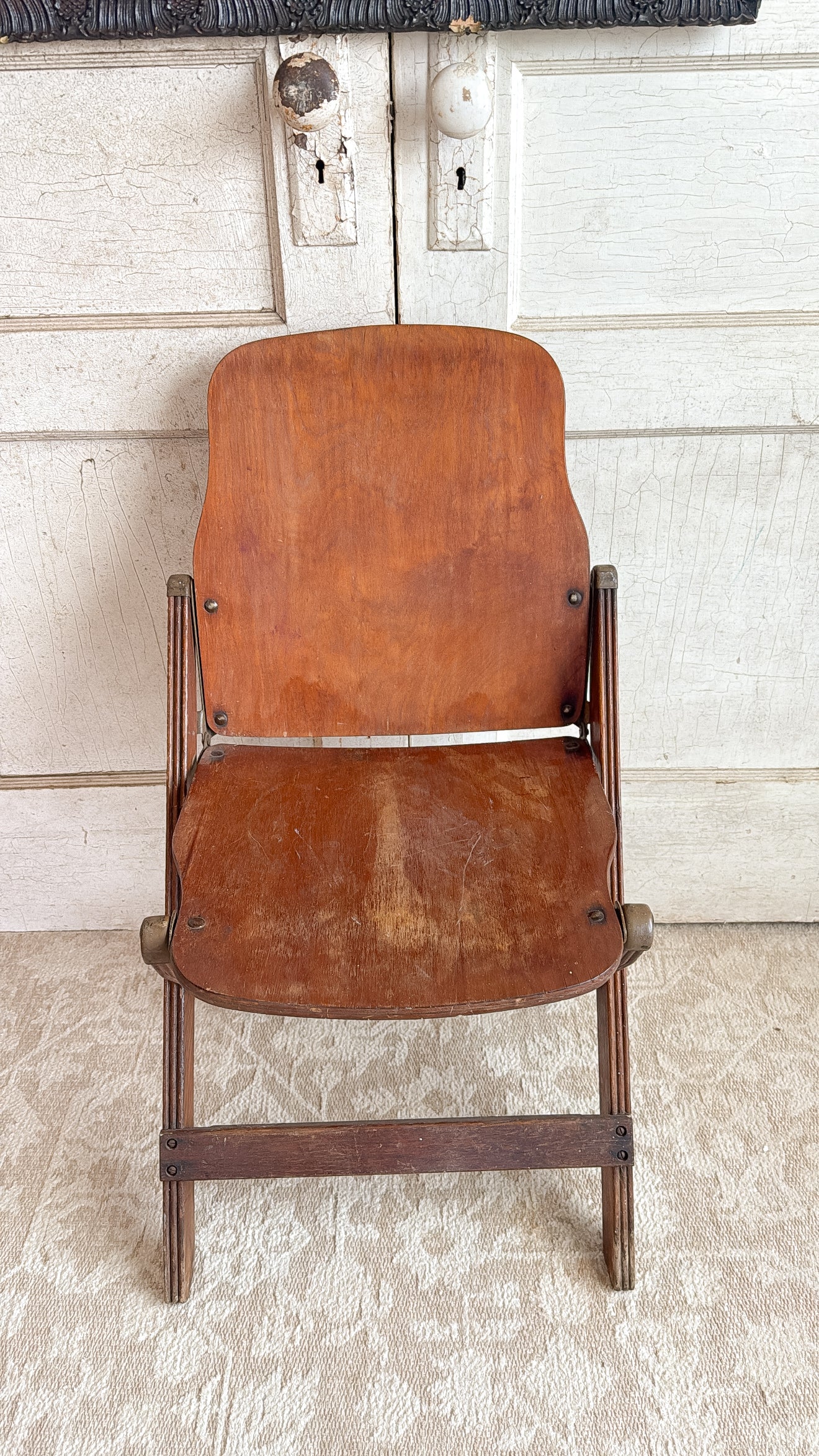 Antique Foldable Theater Seat