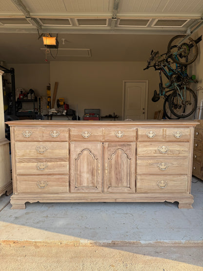 Bleached Dresser & Chest Set
