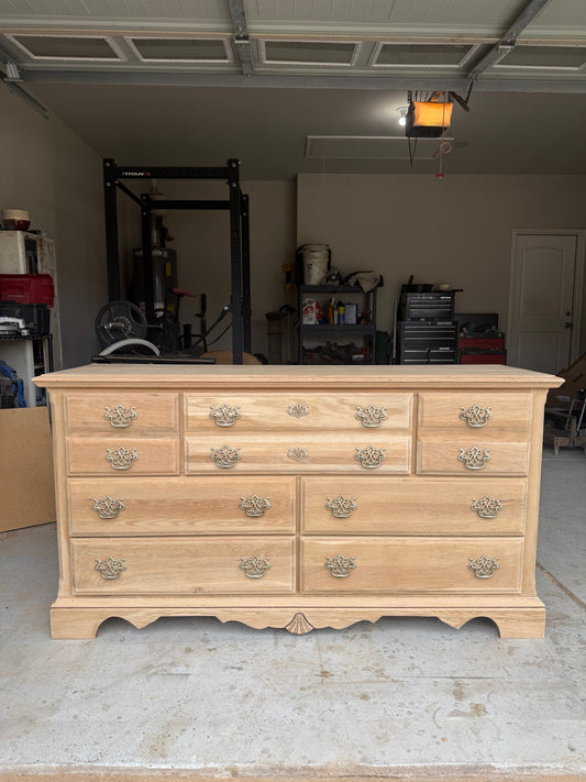 7-Drawer Bleached Dresser