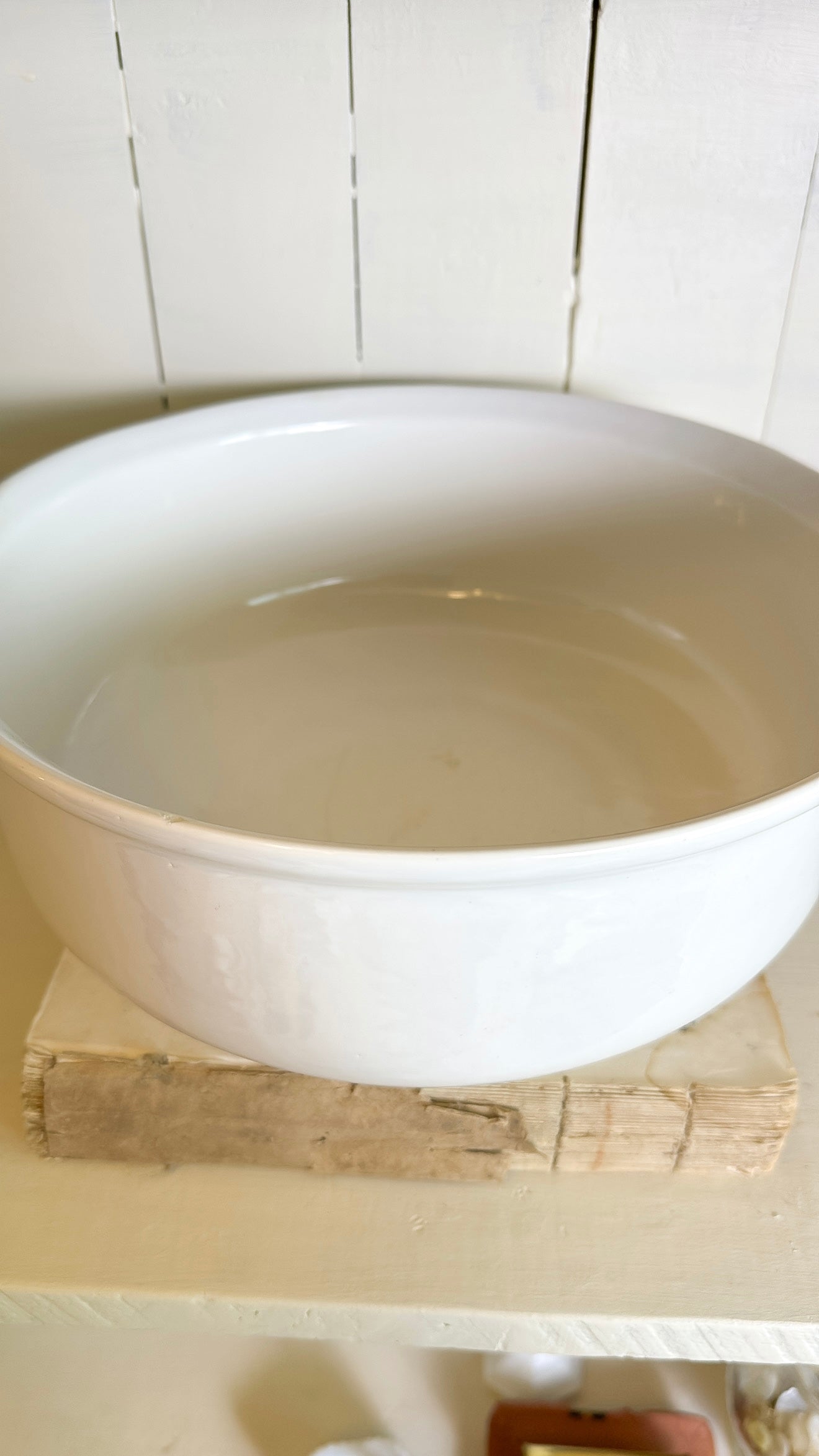 Vintage Large White 'USA' Bowl