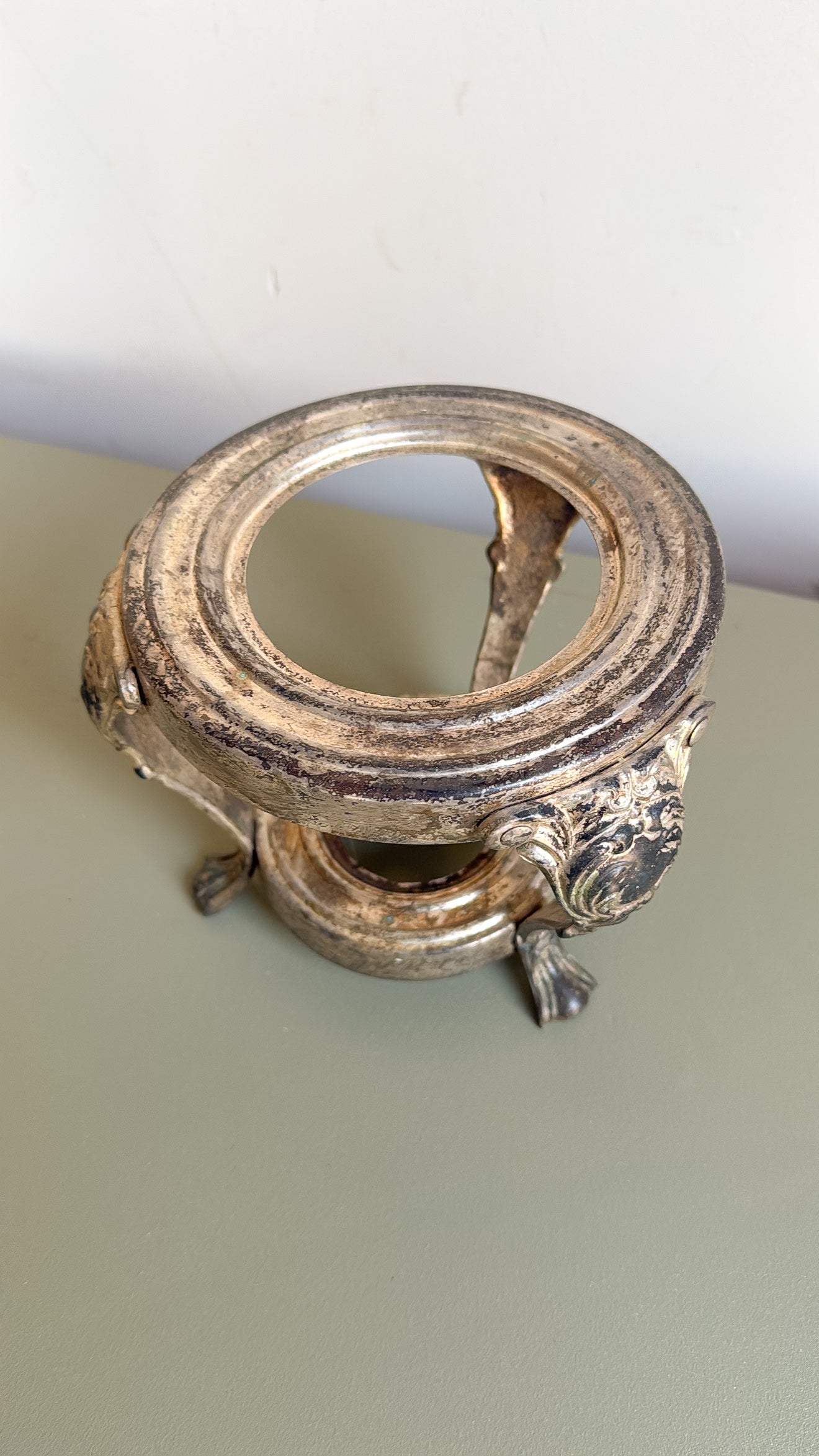 7” Tall Vintage Silver Plated Stand