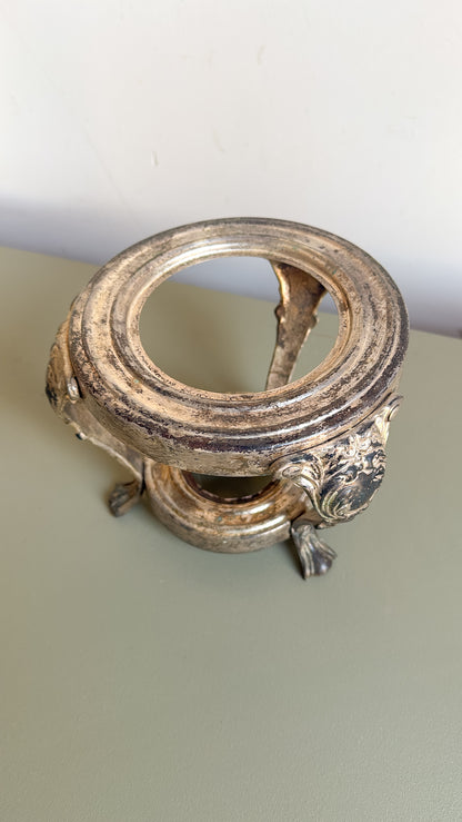 7” Tall Vintage Silver Plated Stand