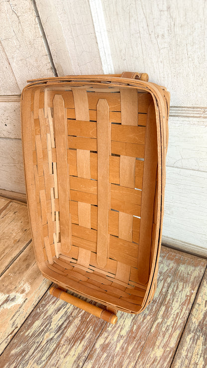 Longaberger Basket Tray w/ Wood Handles