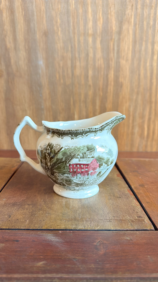 ‘Friendly Village’ Ironstone Creamer