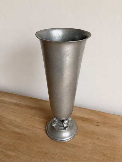 Tall Silver Vase