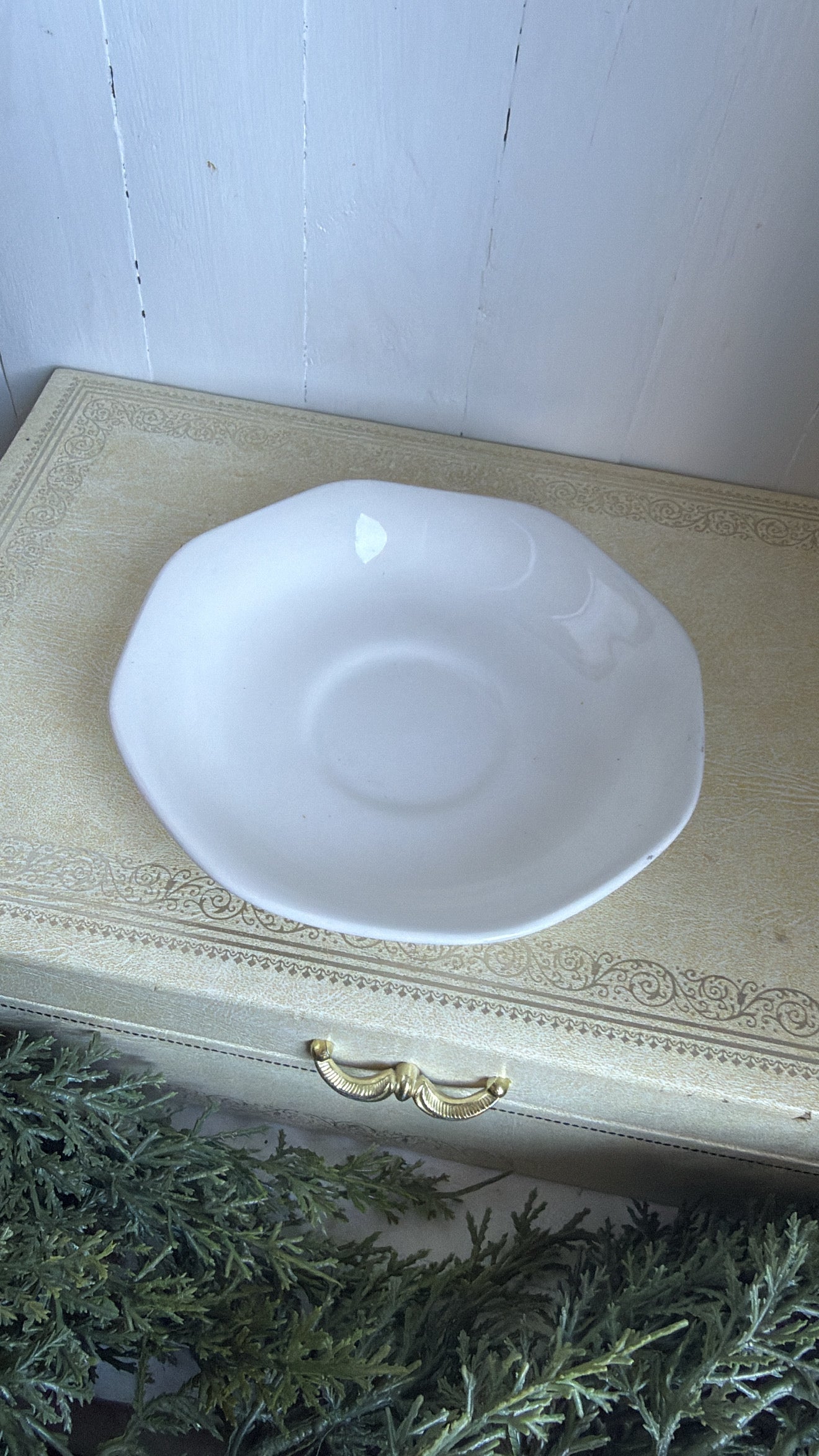 'Adams' Wedgwood Ironstone Saucer