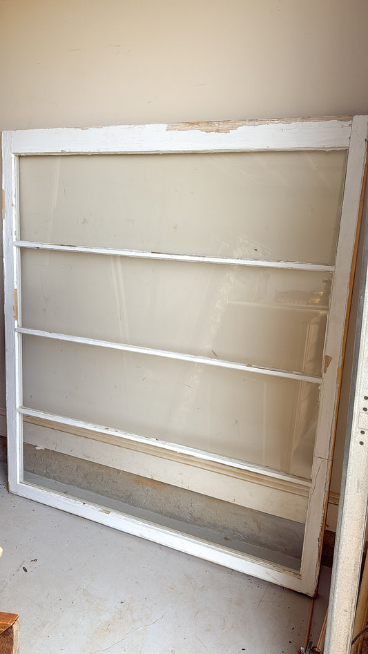 Large 4-Pane Chippy Wood Window