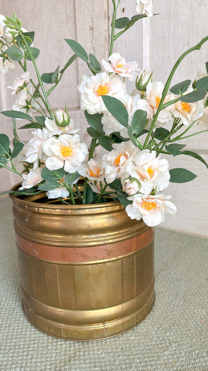 Brass and Copper Bucket