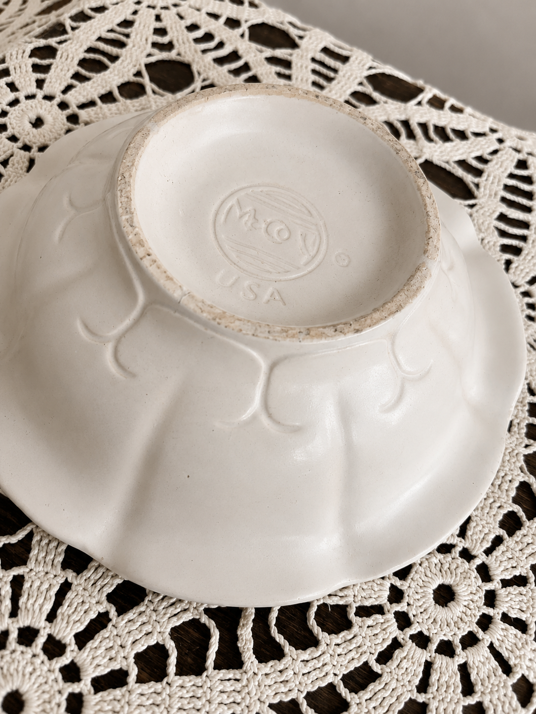 McCoy Flower Shaped Pedestal Bowl