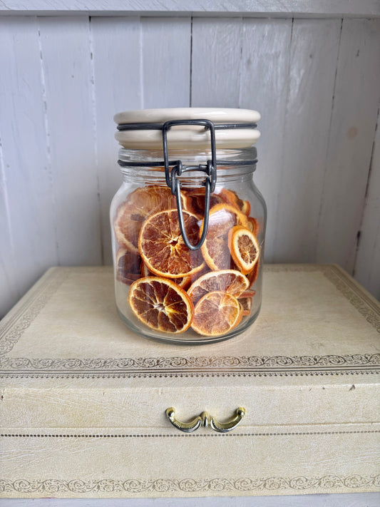 Jar of Dried Oranges