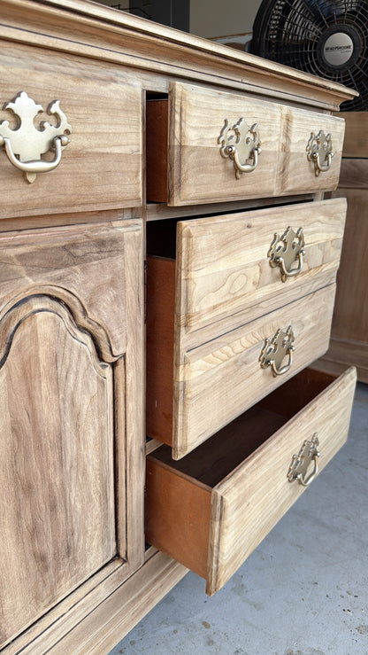 Bleached Dresser & Chest Set