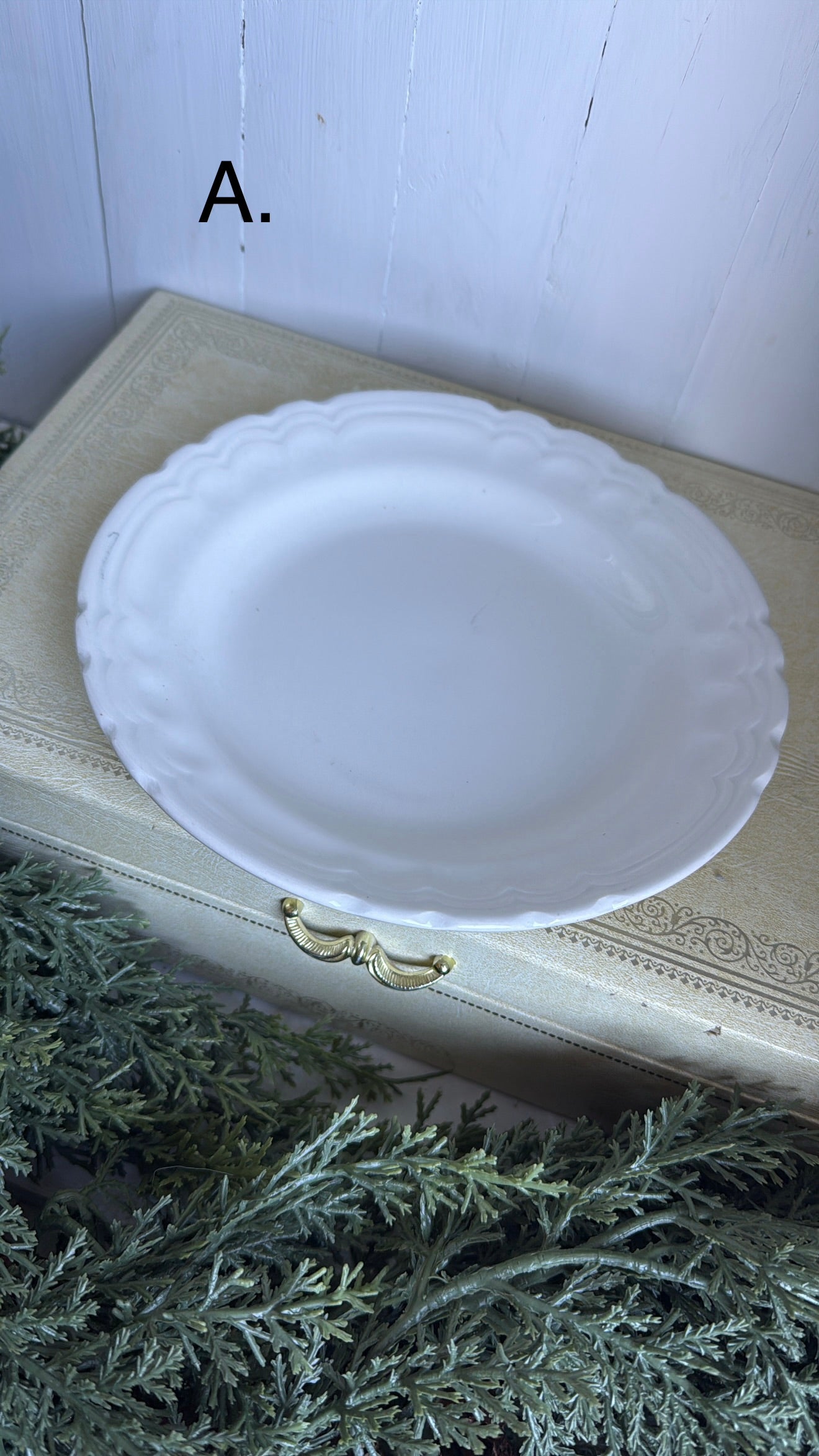 7.25” Ironstone Renaissance Plate