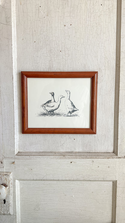 Geese Sketch Print