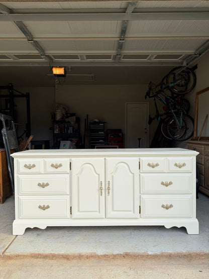 9-Drawer White Dresser