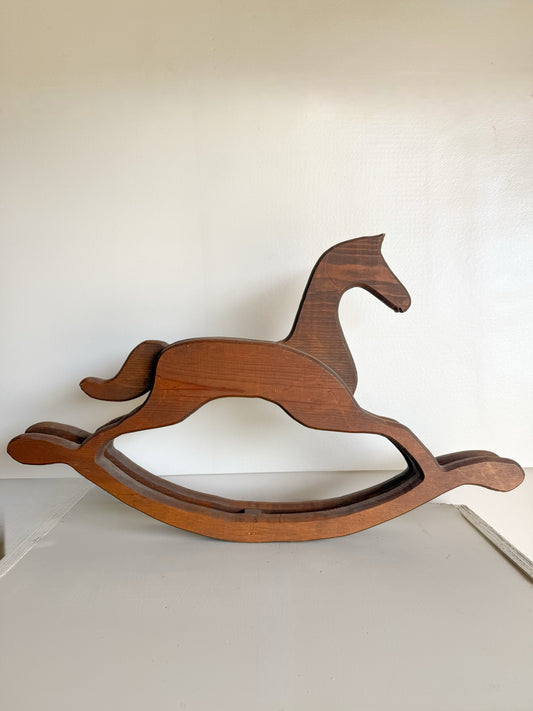 Vintage Wooden Rocking Horse