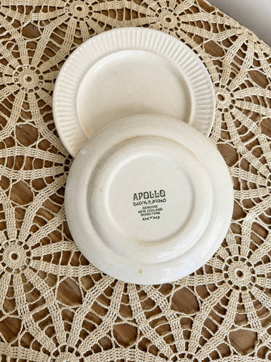 7” Pair of Apollo Ironstone Plates