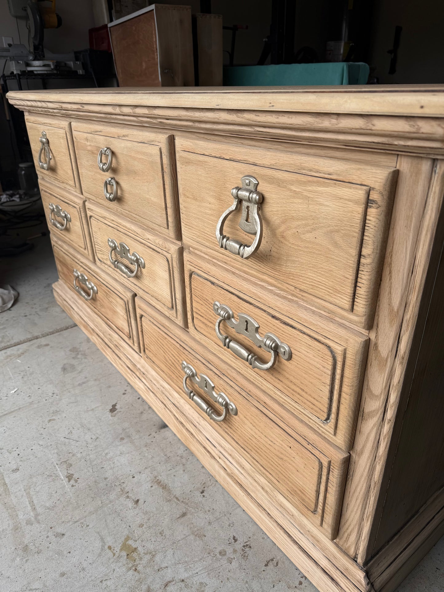 Bleached 8-Drawer Dresser