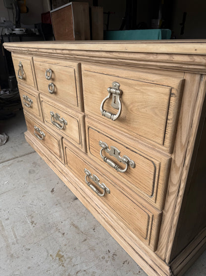 Bleached 8-Drawer Dresser