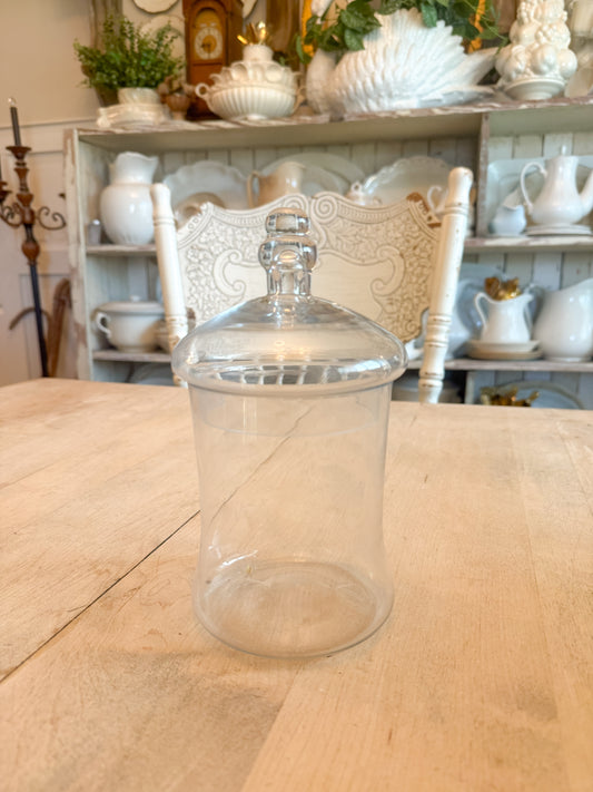 9” Tall Glass Apothecary