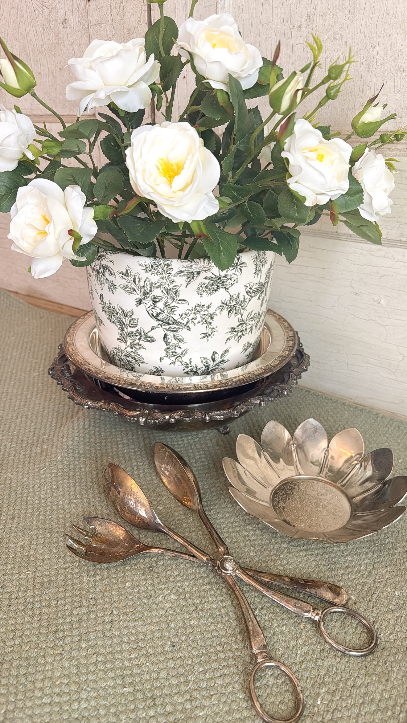 Silver Sunflower Small Dish