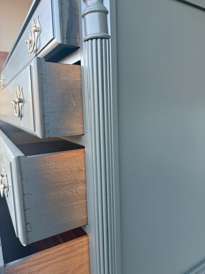 4-Drawer Dark Olive Dresser/Buffet