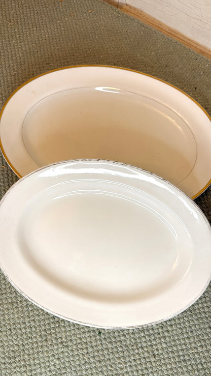 Set of 2 Ironstone Platters