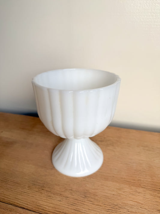 Milk Glass Goblet