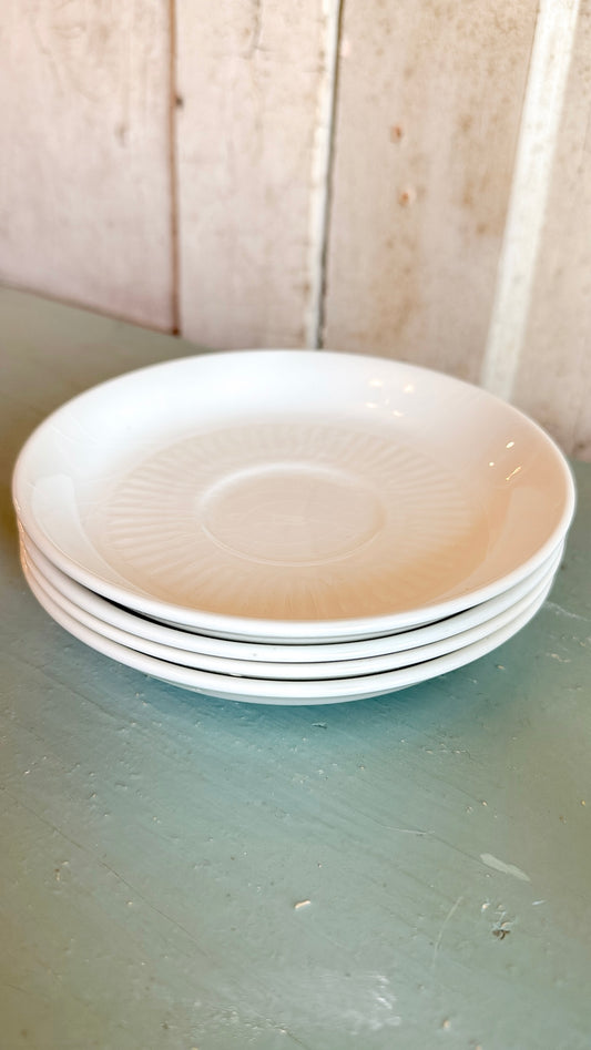 Set of 4 Ironstone Saucers