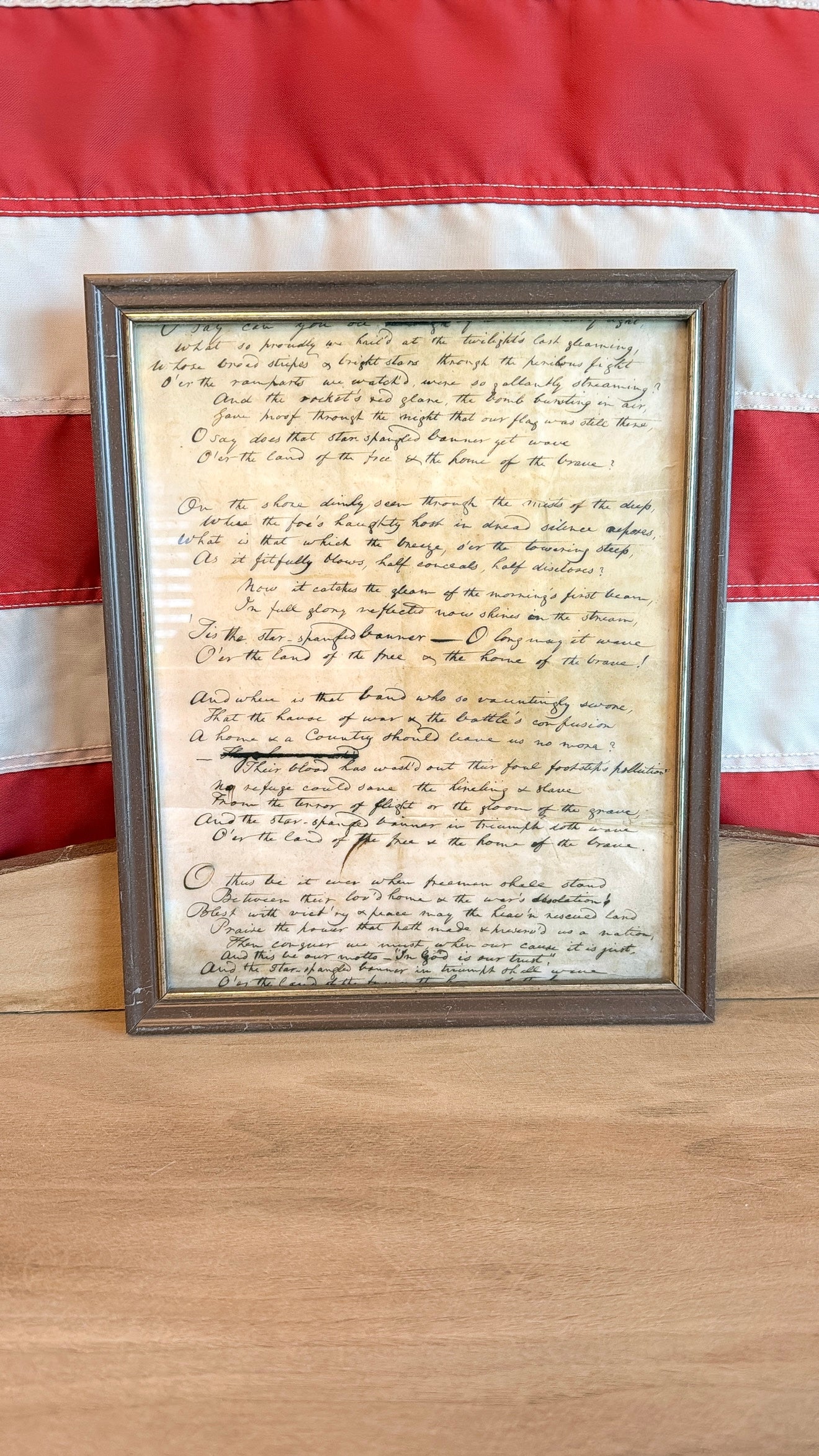 Star Spangled Banner National Anthem Print
