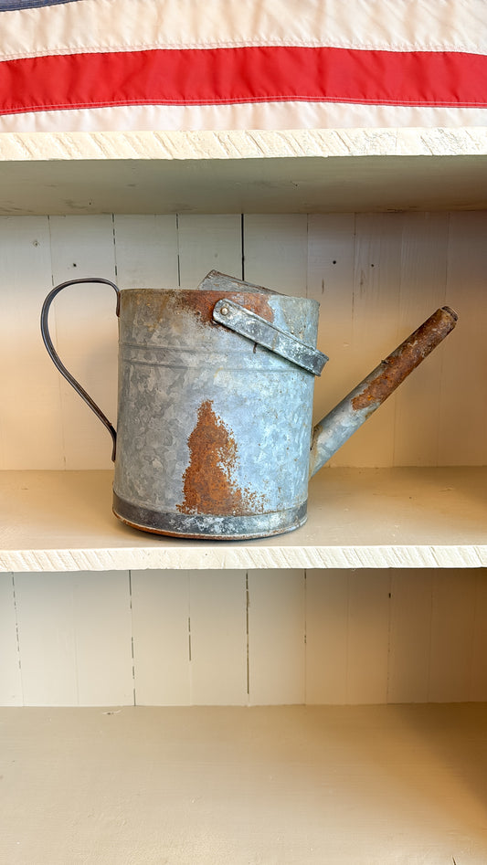 10" Tall Old Rusty Watering Can