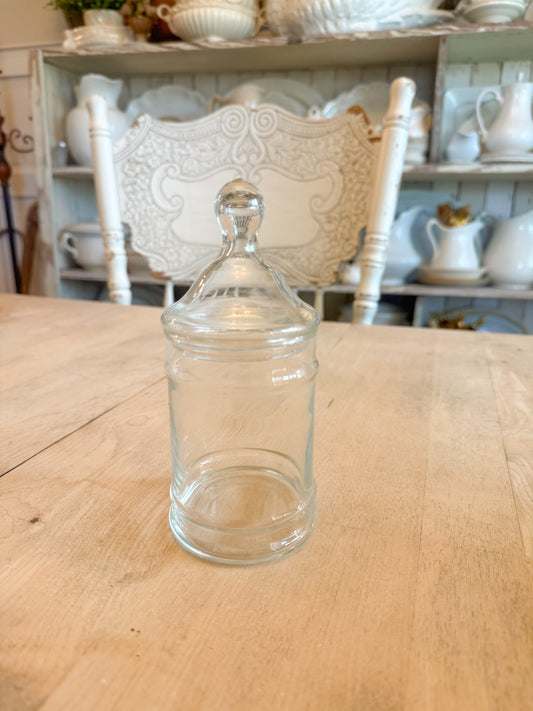 6.5” Tall Glass Apothecary