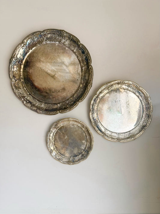 10.5” Vintage Silver Plate