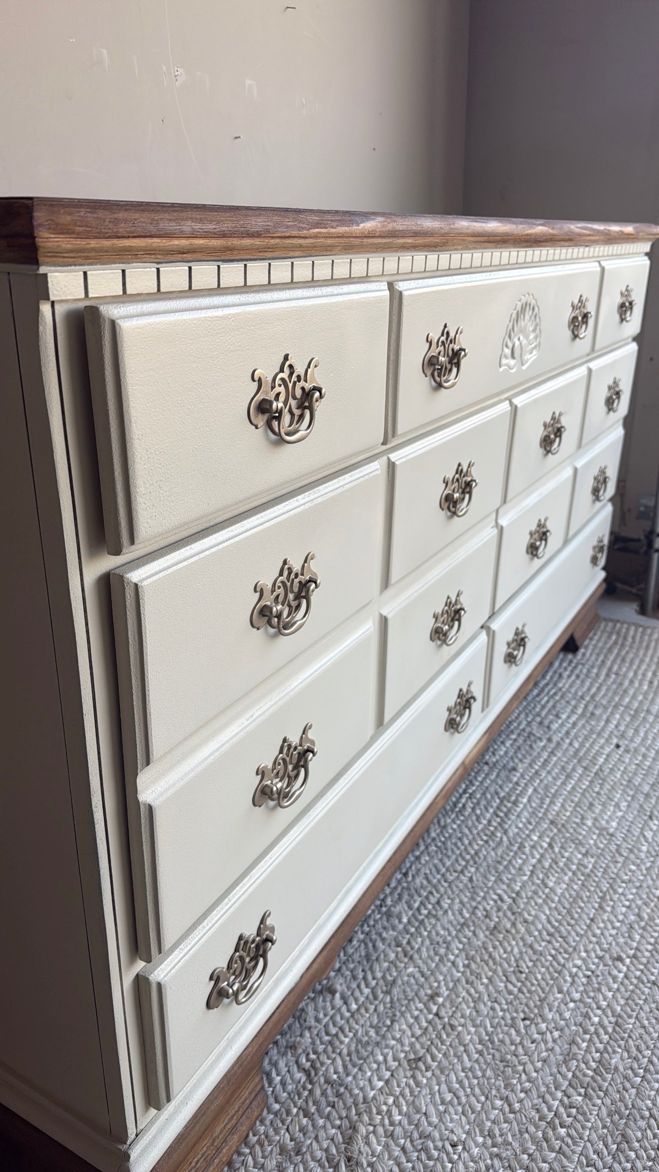 Wood & White Dresser
