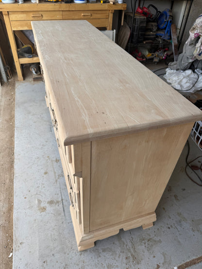 Bleached 8-Drawer Dresser
