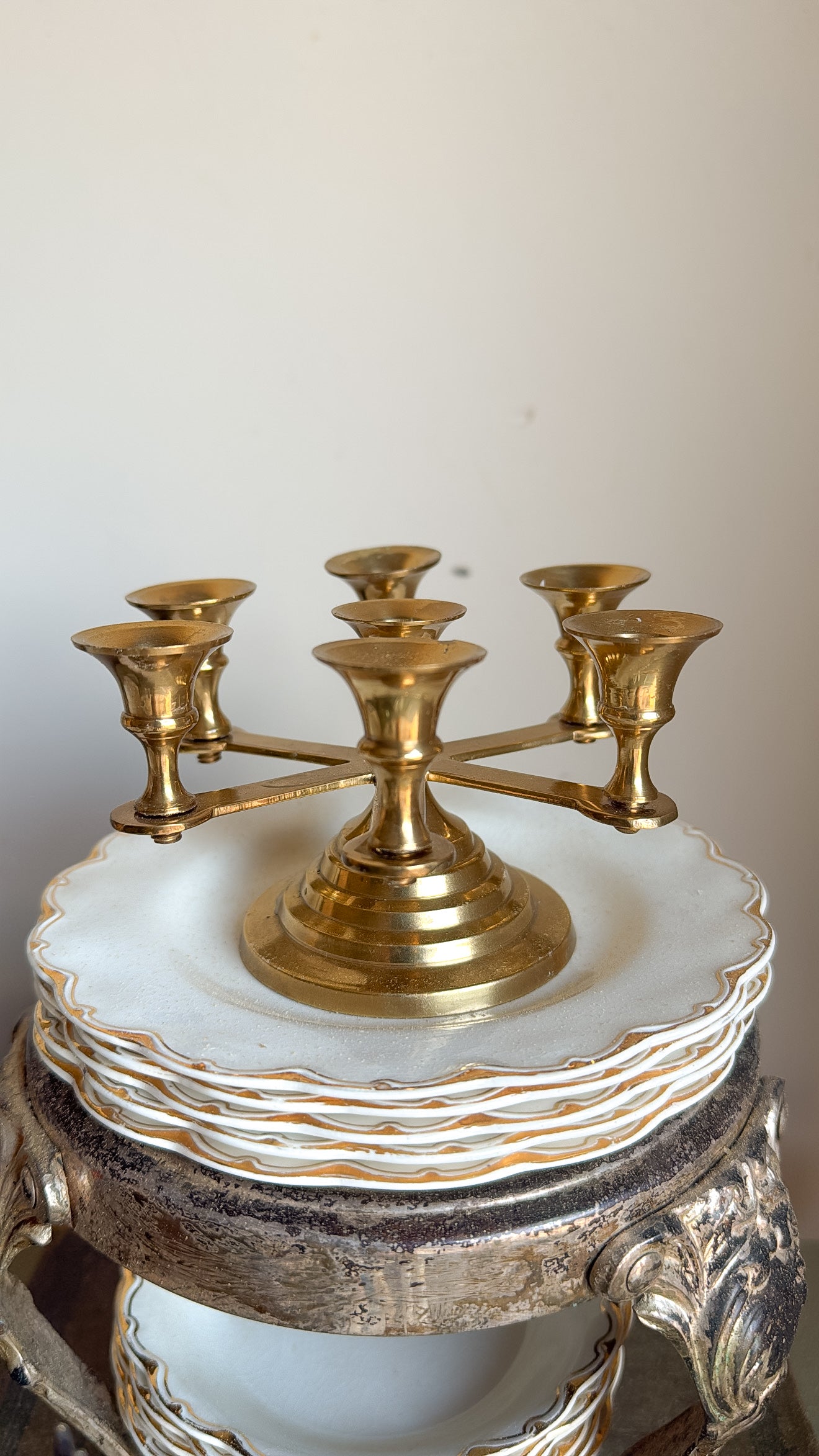 Mini Brass Candelabra