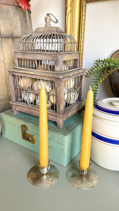 Primitive Wood Bird Cage