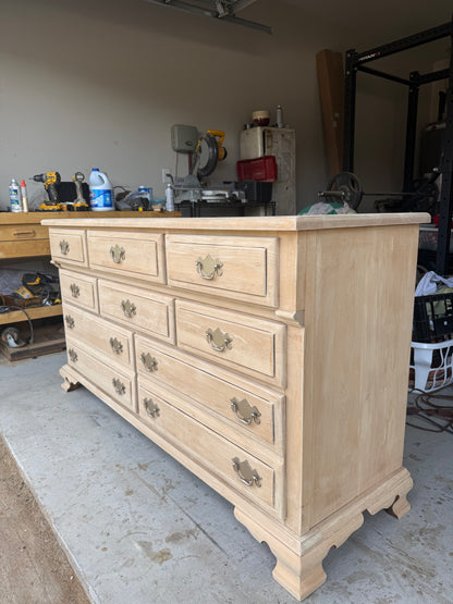 Bleached 8-Drawer Dresser